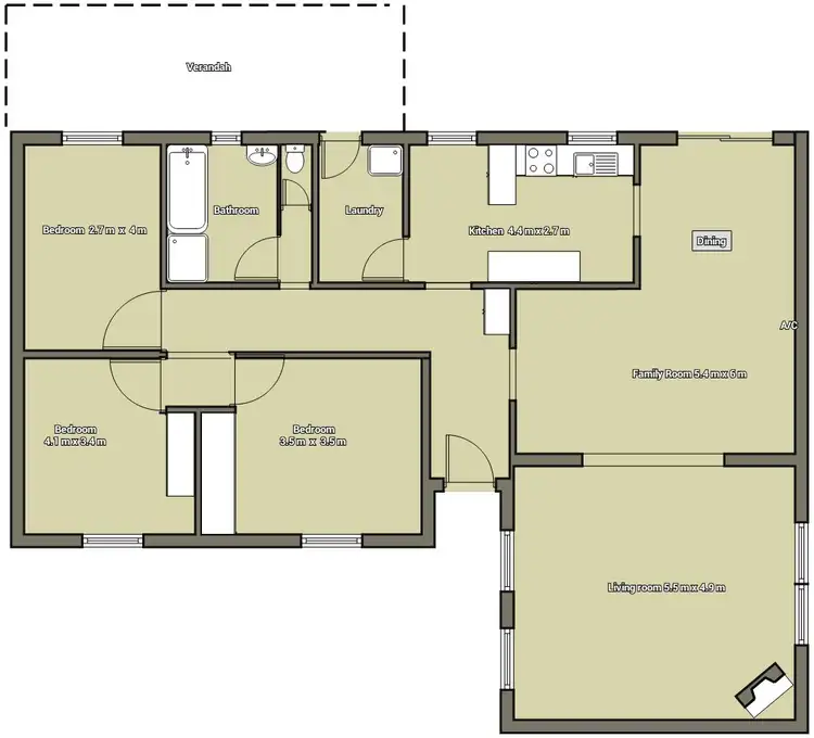 Floorplan of Homely house listing, 116 Yarrabee Road, Greenhill SA 5140