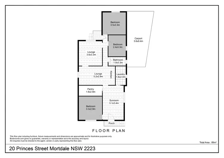 Floorplan of Homely house listing, 20 Princes Street, Mortdale NSW 2223