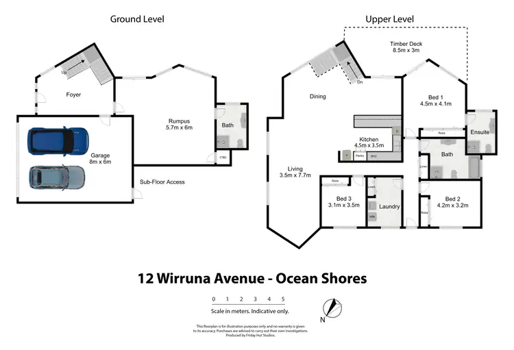 Floorplan of Homely house listing, 12 Wirruna Avenue, Ocean Shores NSW 2483