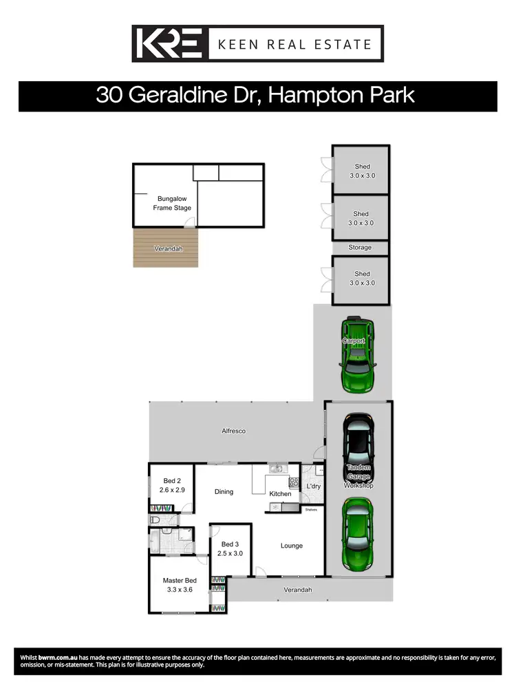 Floorplan of Homely house listing, 30 Geraldine Drive, Hampton Park VIC 3976