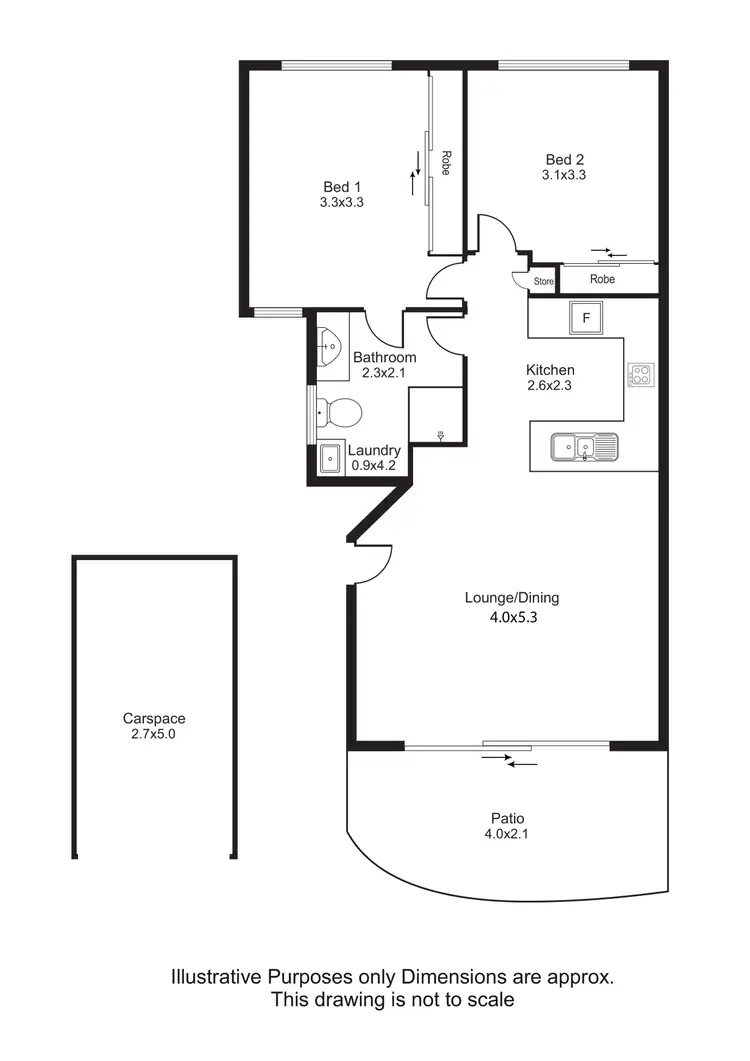 Floorplan of Homely unit listing, 12/1-19 Poinciana Street, Holloways Beach QLD 4878