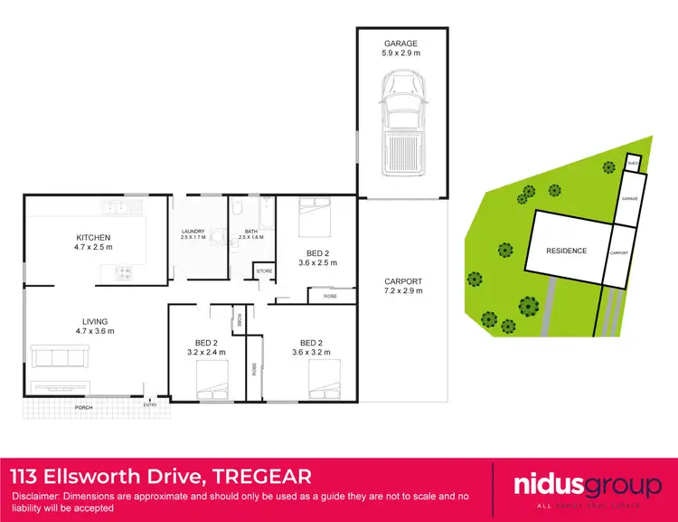 Floorplan of Homely house listing, 113 Ellsworth Drive, Tregear NSW 2770