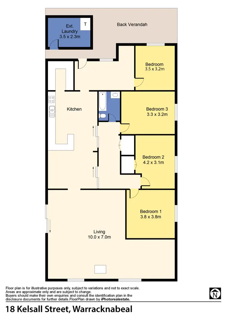 Floorplan of Homely house listing, 18 Kelsall Street, Warracknabeal VIC 3393