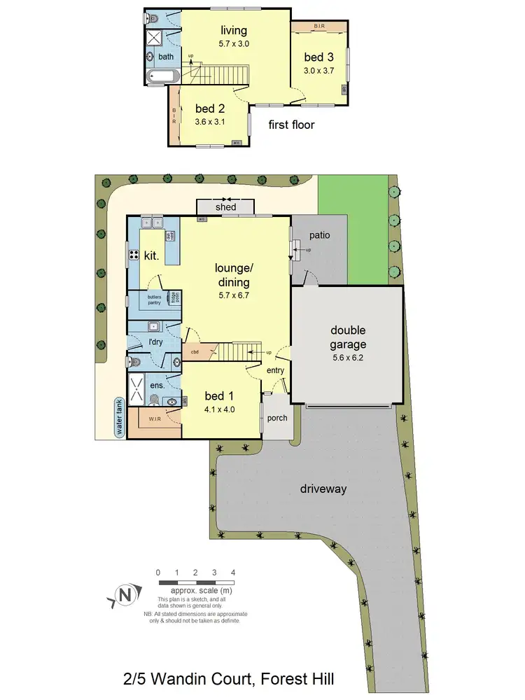 Floorplan of Homely townhouse listing, 2/5 Wandin Court, Forest Hill VIC 3131