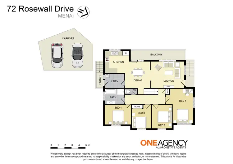 Floorplan of Homely house listing, 72 Rosewall Drive, Menai NSW 2234