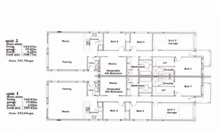 Floorplan of Homely semi-detached listing, 54B Grazier Crescent, Werrington Downs NSW 2747