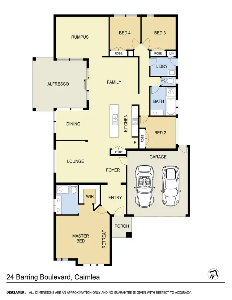 Floorplan of Homely house listing, 24 Barring Boulevard, Cairnlea VIC 3023