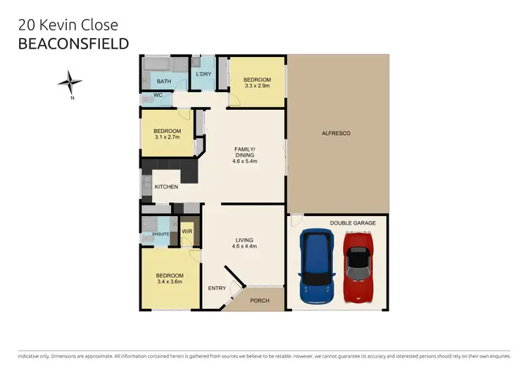 Floorplan of Homely house listing, 20 Kevin Close, Beaconsfield VIC 3807