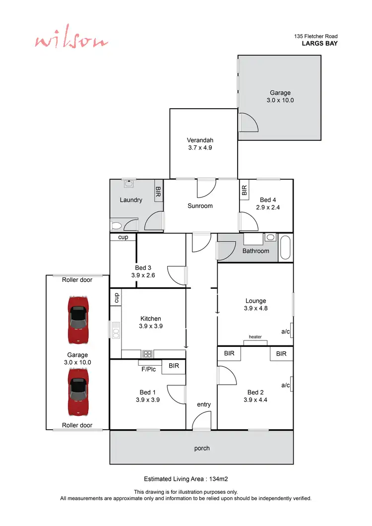 Floorplan of Homely house listing, 135 Fletcher Road, Largs Bay SA 5016