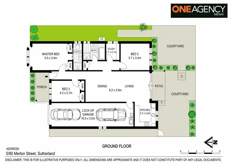 Floorplan of Homely villa listing, 5/80 Merton Street, Sutherland NSW 2232