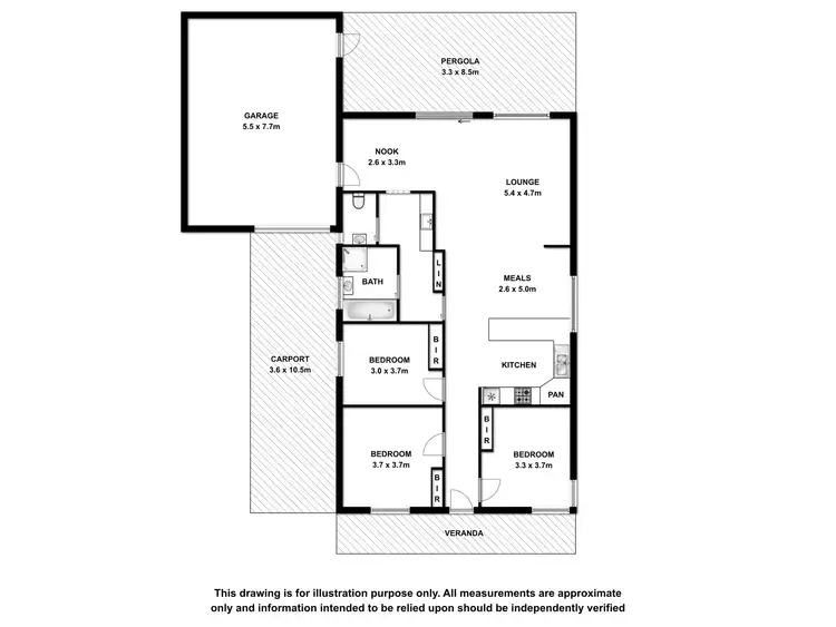 Floorplan of Homely house listing, 47 Brown Street, Mount Burr SA 5279