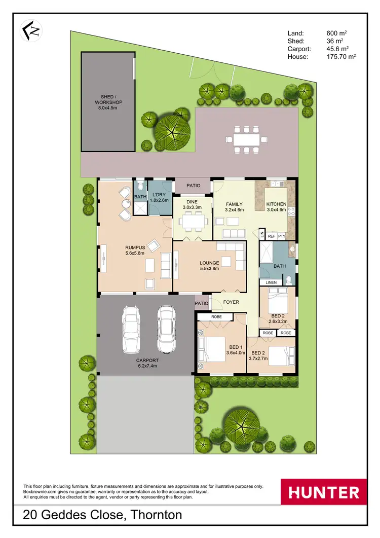 Floorplan of Homely house listing, 20 Geddes Close, Thornton NSW 2322