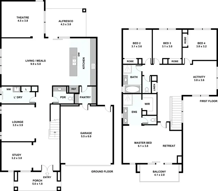 Floorplan of Homely house listing, 3 Quist Parade, Cranbourne West VIC 3977