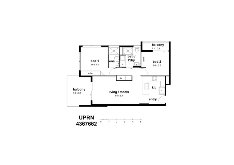 Floorplan of Homely unit listing, Address available on request