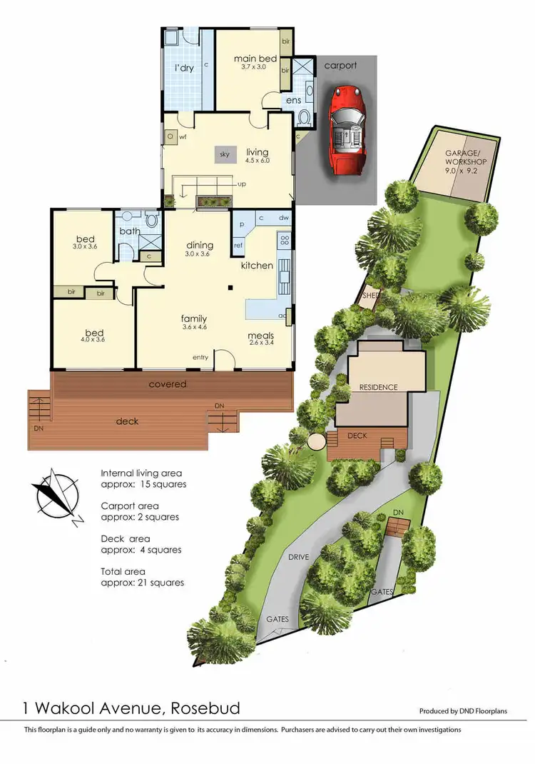 Floorplan of Homely house listing, 1 Wakool Avenue, Rosebud VIC 3939
