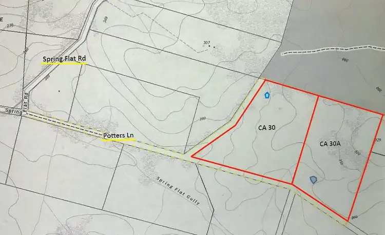 Floorplan of Homely land listing, LOT 30A Potters Lane, Heathcote VIC 3523