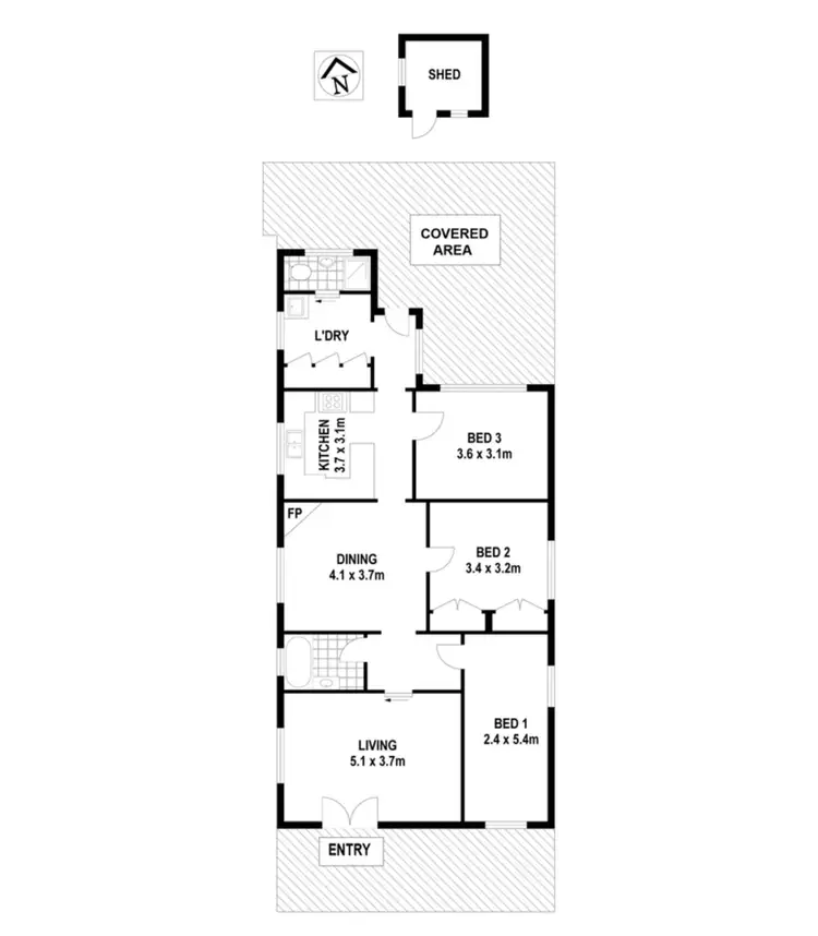Floorplan of Homely house listing, 10 Oak Street, Parramatta NSW 2150