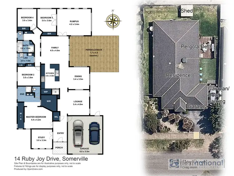 Floorplan of Homely house listing, 14 Ruby Joy Drive, Somerville VIC 3912