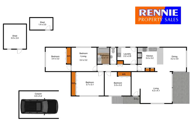 Floorplan of Homely house listing, 16 Heesom Crescent, Churchill VIC 3842