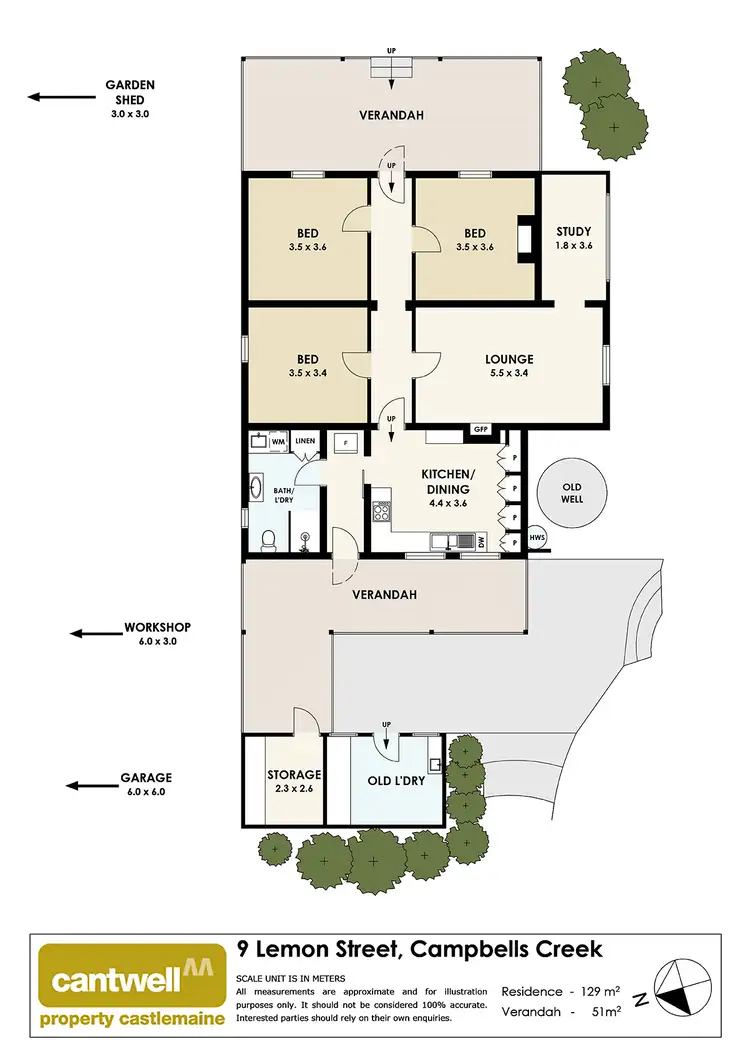 Floorplan of Homely house listing, 9 Lemon Street, Campbells Creek VIC 3451