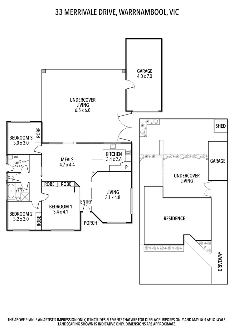 Floorplan of Homely house listing, 33 Merrivale Drive, Warrnambool VIC 3280