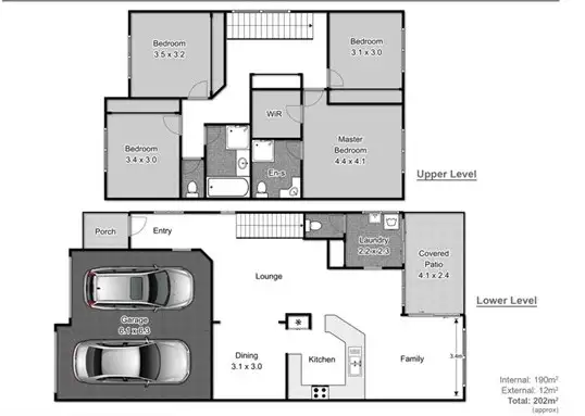 Floorplan of Homely semi-detached listing, 15 Mcrae Circuit, Pacific Pines QLD 4211