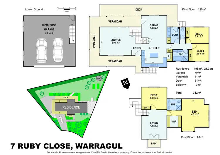 Floorplan of Homely house listing, 7 Ruby Close, Warragul VIC 3820