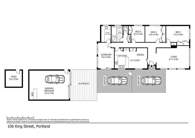 Floorplan of Homely house listing, 106 King Street, Portland VIC 3305
