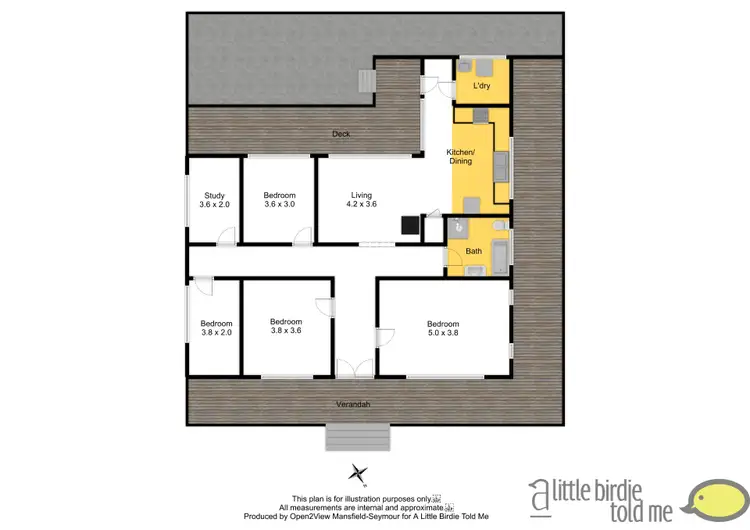 Floorplan of Homely house listing, 3 DEREK DRIVE, Broadford VIC 3658