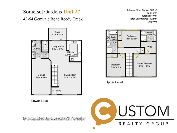 Floorplan of Homely townhouse listing, 27/54 GEMVALE ROAD, Reedy Creek QLD 4227