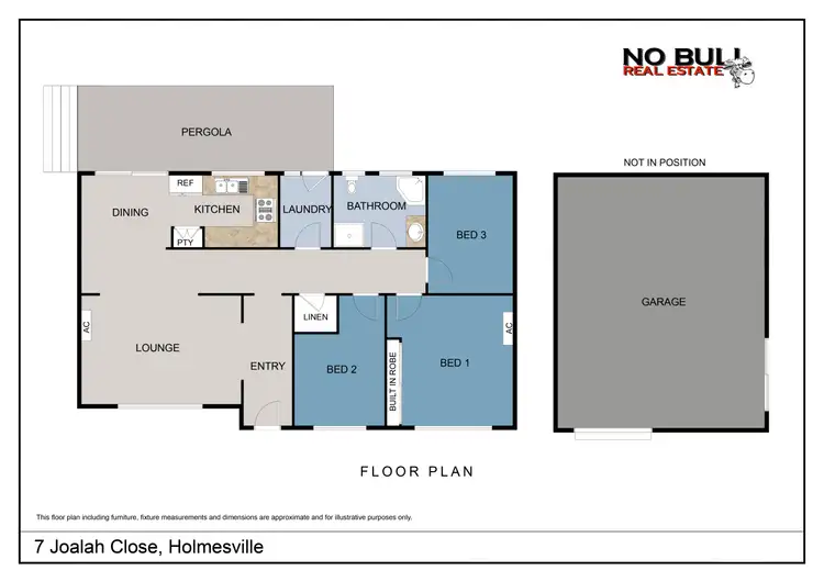 Floorplan of Homely house listing, 7 Joalah Close, Holmesville NSW 2286
