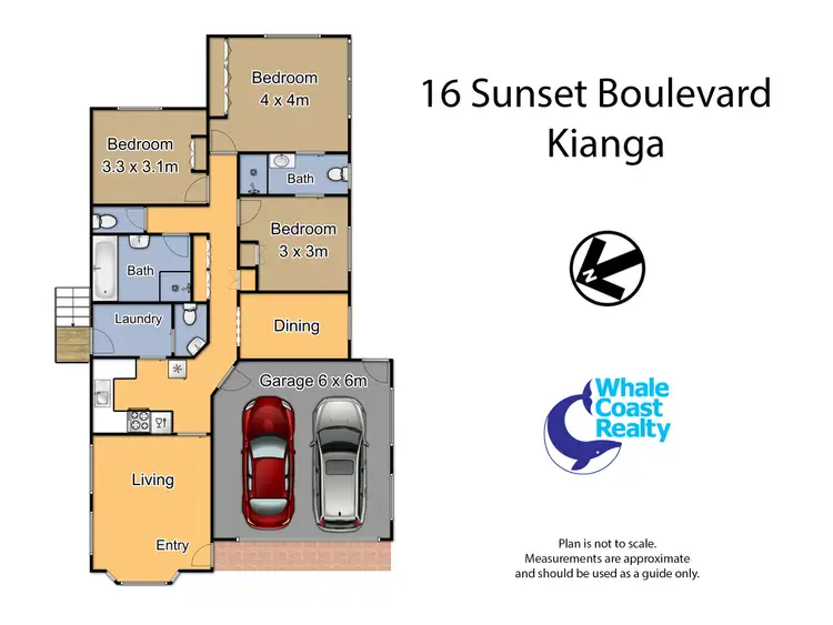 Floorplan of Homely house listing, 16 Sunset Boulevard, Kianga NSW 2546