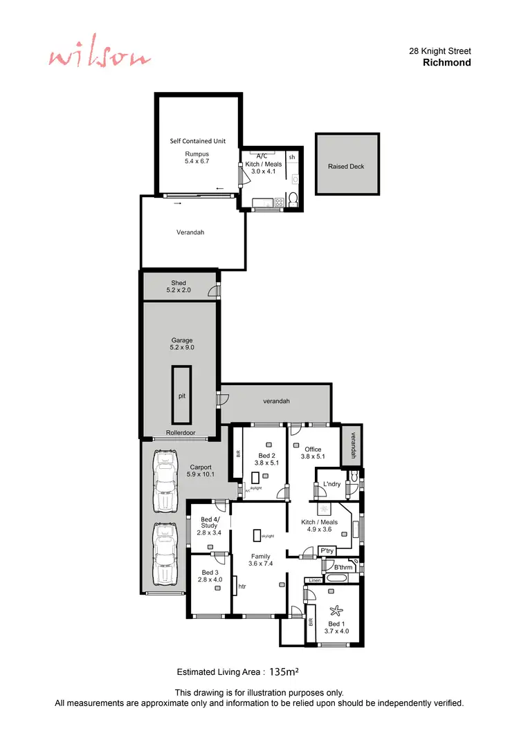 Floorplan of Homely house listing, 28 Knight Street, West Richmond SA 5033