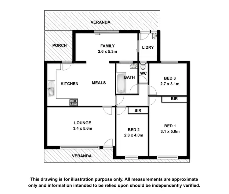 Floorplan of Homely house listing, 47 Ruff Rock Road, Millicent SA 5280