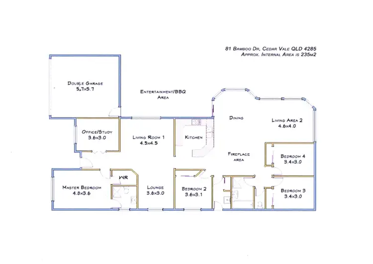 Floorplan of Homely house listing, 81 Bamboo Drive, Cedar Vale QLD 4285