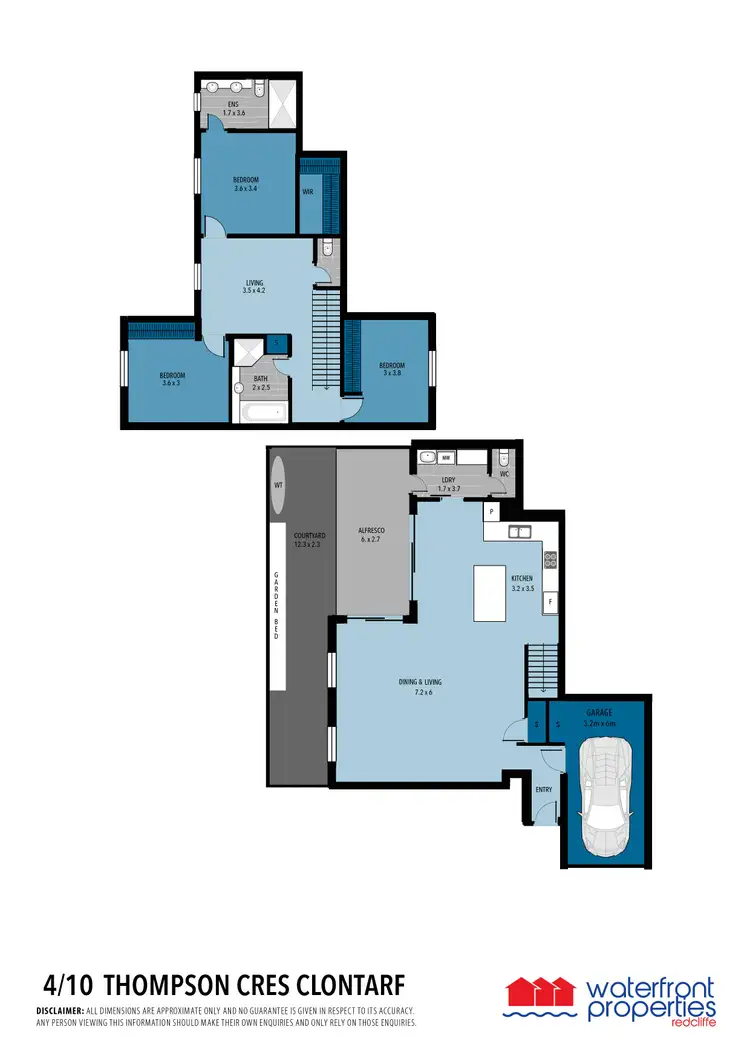 Floorplan of Homely unit listing, 4/10 THOMPSON CRESCENT, Clontarf QLD 4019