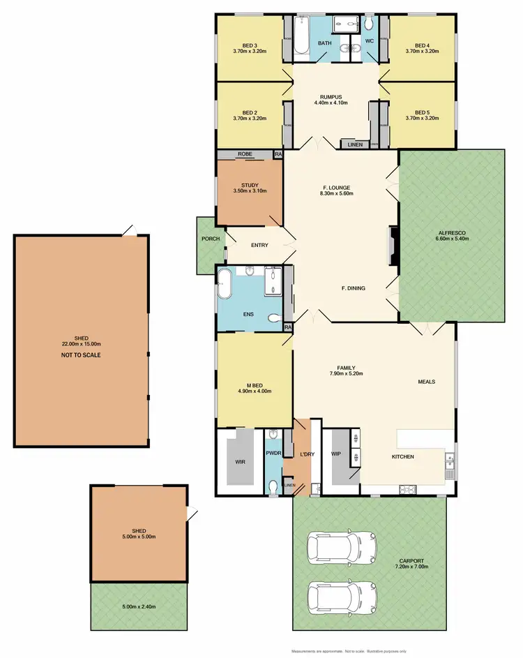 Floorplan of Homely rural property listing, 137 Bungowannah Road, Jindera NSW 2642
