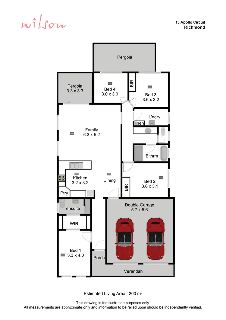 Floorplan of Homely house listing, 13 Apollo Circuit, Richmond SA 5033