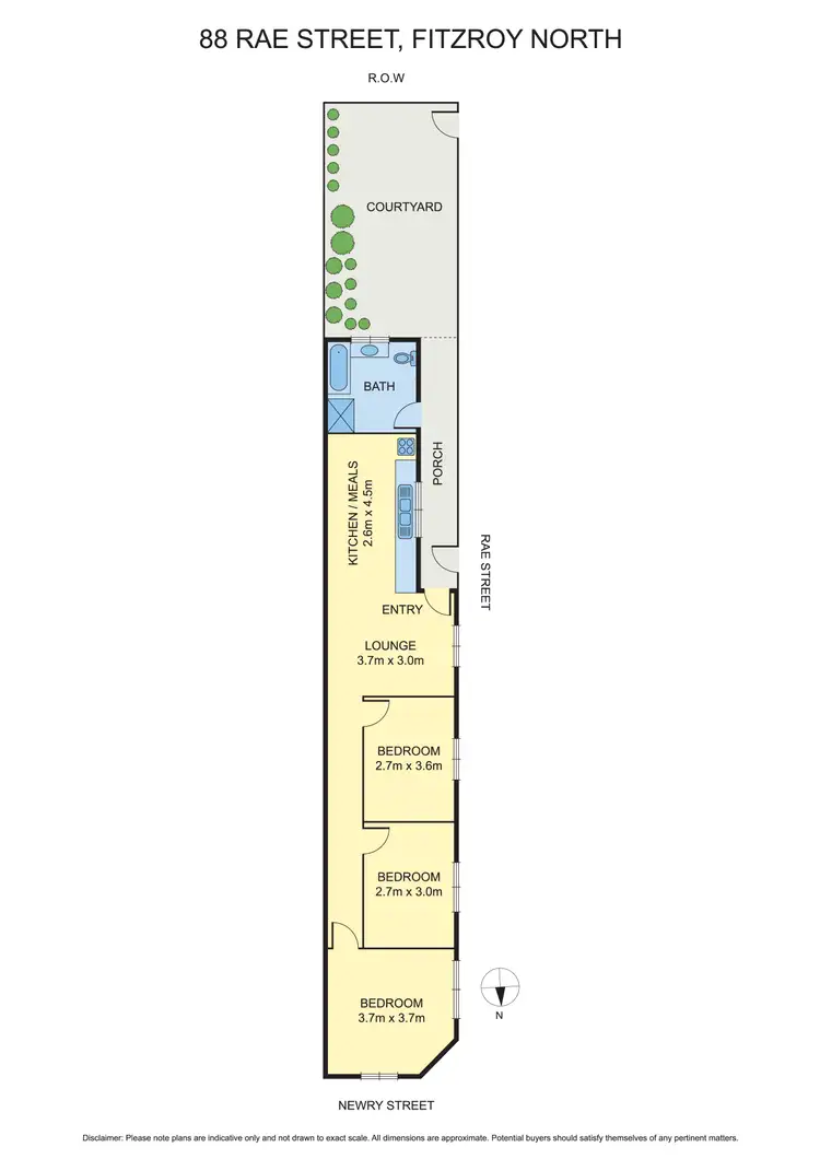 Floorplan of Homely house listing, 88 Rae Street, Fitzroy North VIC 3068