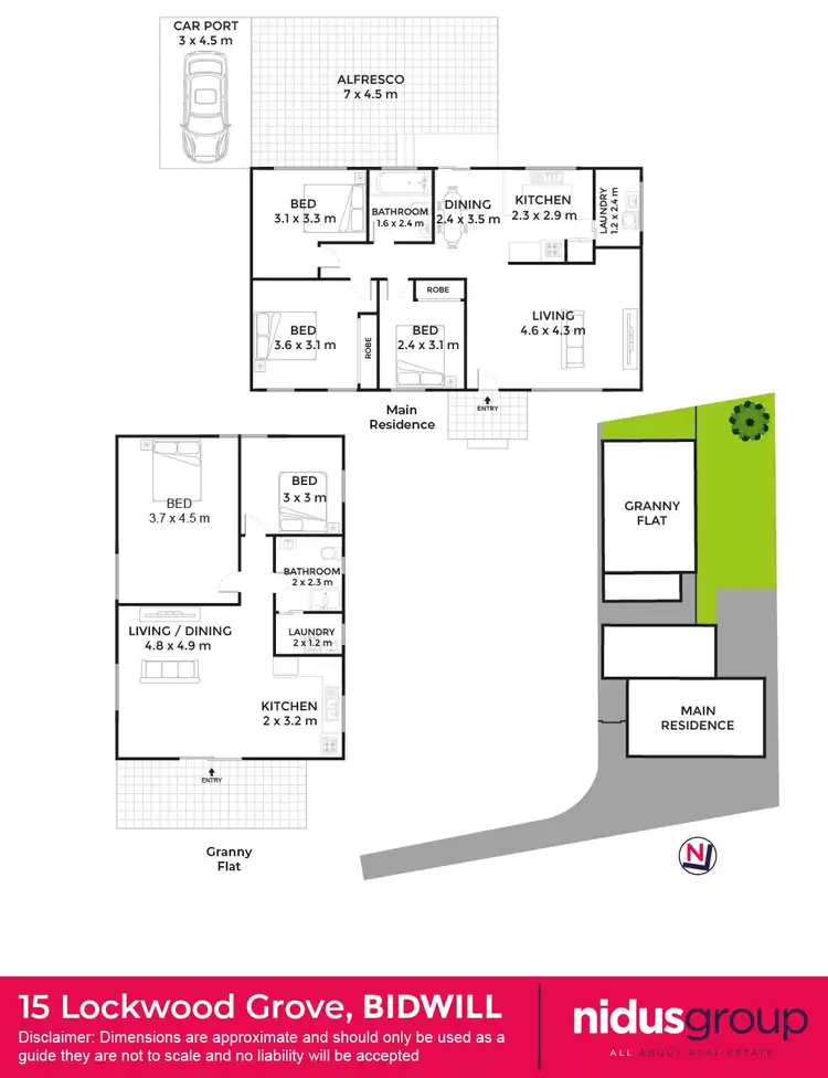 Floorplan of Homely house listing, 15 & 15A Lockwood Grove, Bidwill NSW 2770