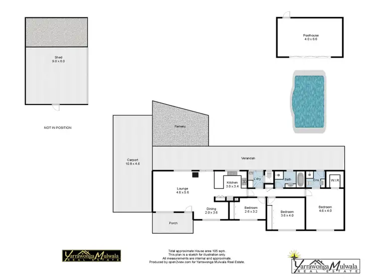 Floorplan of Homely house listing, 118 Katamatite-Yarrawonga Road, Yarrawonga VIC 3730