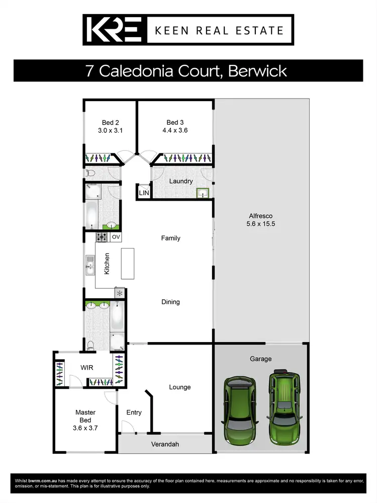Floorplan of Homely house listing, 7 Caledonia Court, Berwick VIC 3806