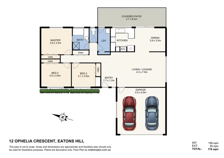 Floorplan of Homely house listing, 12 Ophelia Crescent, Eatons Hill QLD 4037