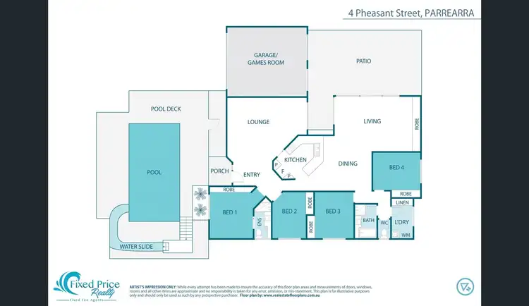 Floorplan of Homely house listing, 4 Pheasant Street, Parrearra QLD 4575