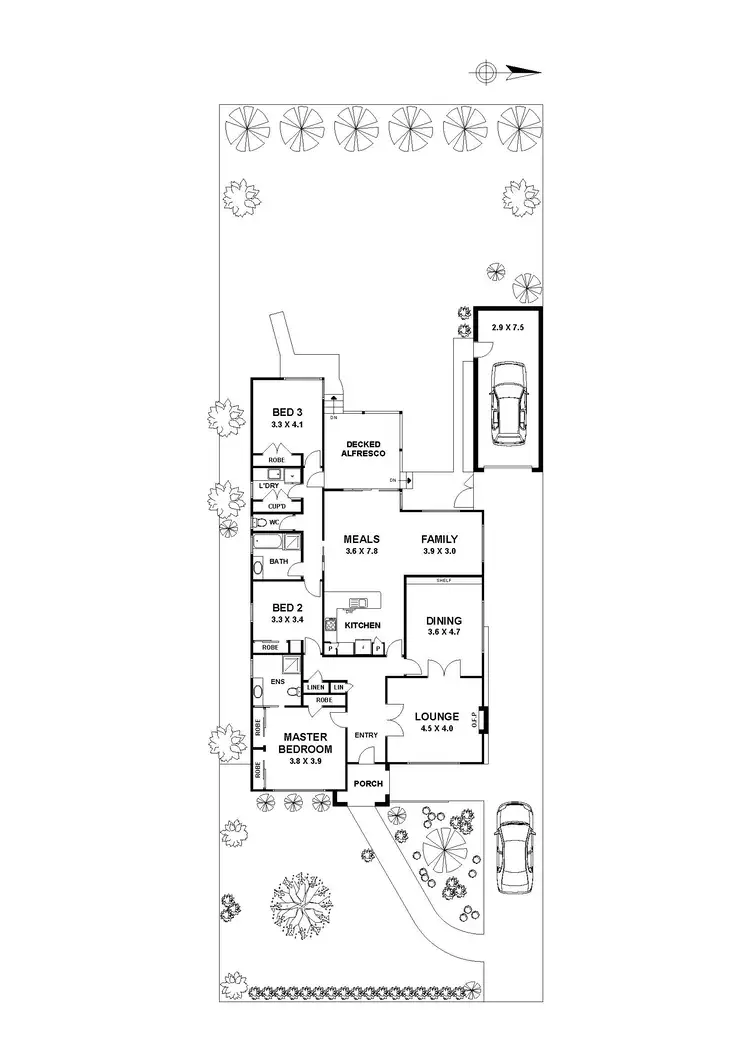 Floorplan of Homely house listing, 13 Glenview Road, Strathmore VIC 3041