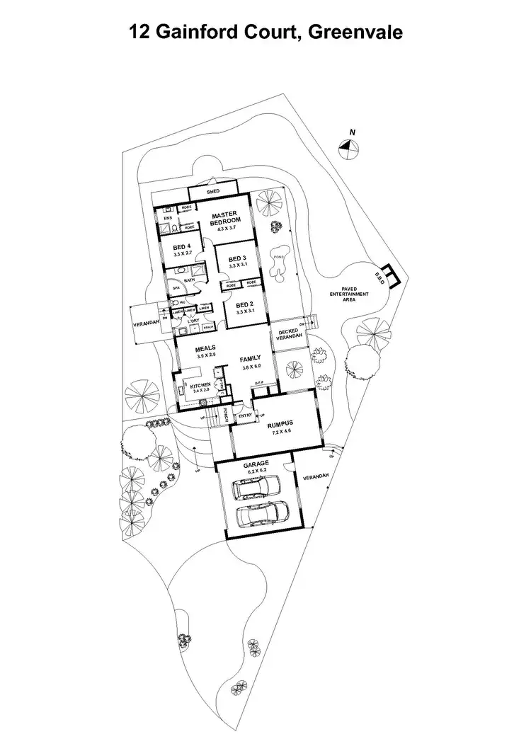 Floorplan of Homely house listing, 12 Gainford Court, Greenvale VIC 3059