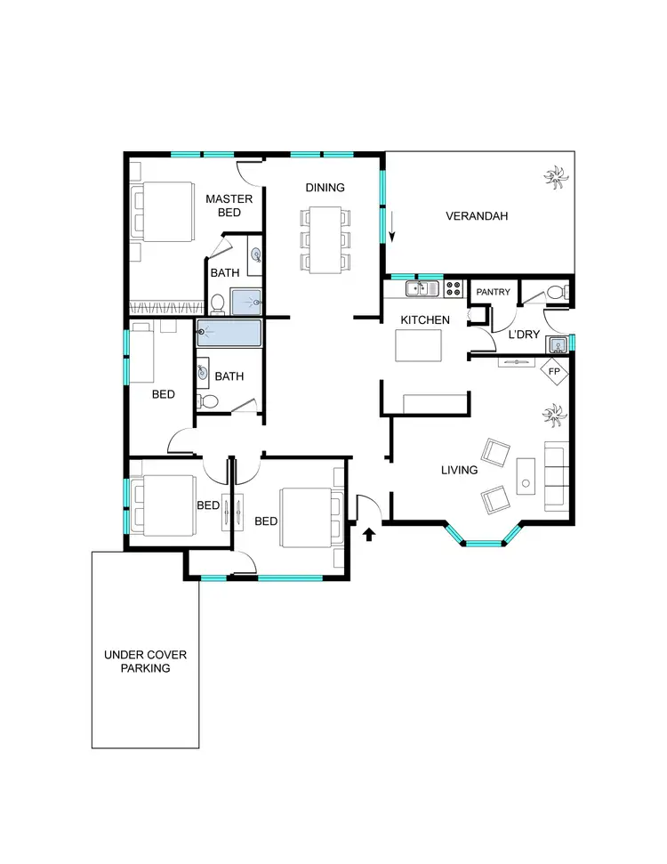 Floorplan of Homely house listing, 10 O'Connor Way, West Lamington WA 6430
