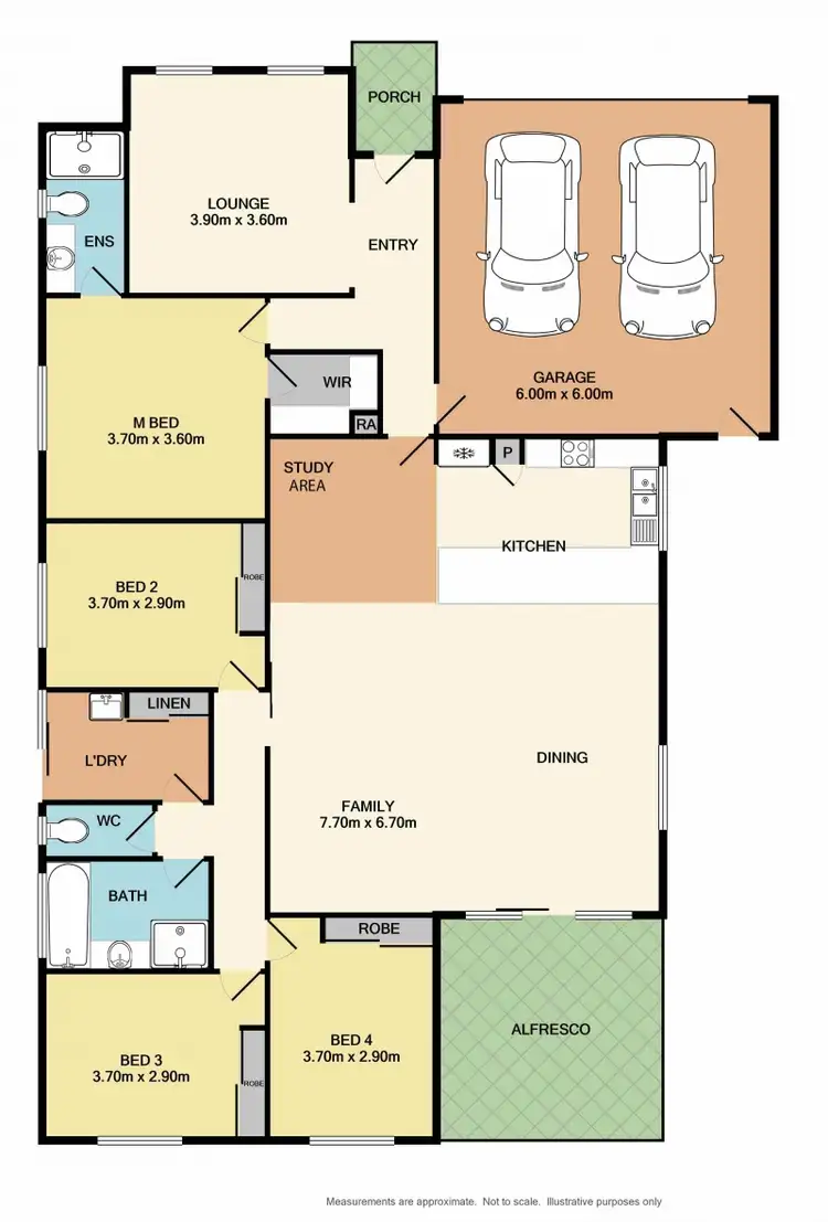Floorplan of Homely house listing, 22 Egret Way, Thurgoona NSW 2640