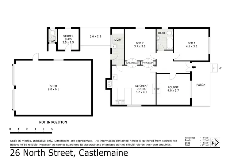Floorplan of Homely house listing, 26 North Street, Castlemaine VIC 3450