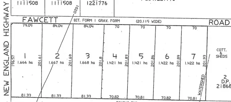 Floorplan of Homely land listing, 52 Fawcett Road, Glen Innes NSW 2370